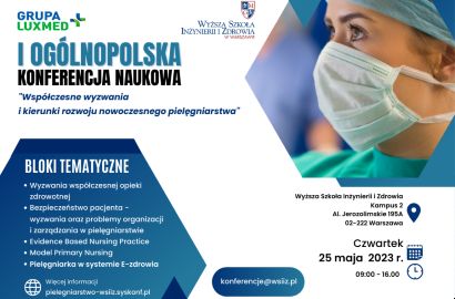 Wyższa Szkoła Inżynierii i Zdrowia zaprasza na konferencję oraz nowy kierunek studiów