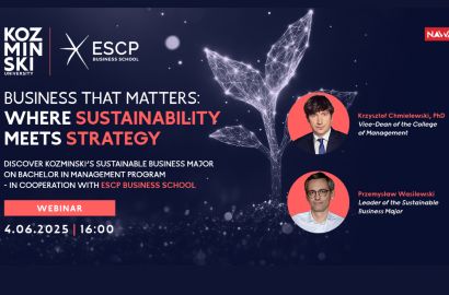 Webinar o kierunku Sustainable Business – Twoja droga do międzynarodowej kariery