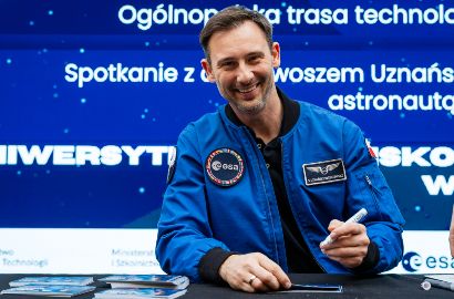 Dr Sławosz Uznański-Wiśniewski inspiruje studentów i młodzież na UWM w Olsztynie