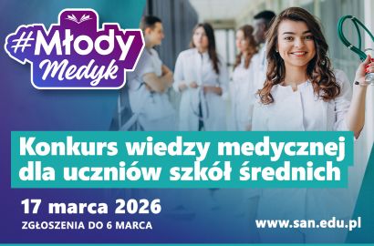 Konkurs wiedzy medycznej dla uczniów szkół średnich #MłodyMedyk – zapisy trwają